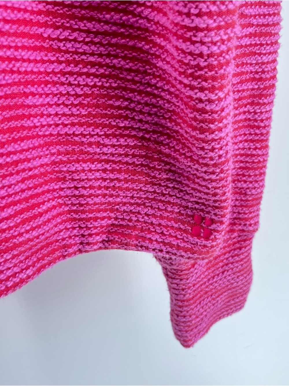 Sweaty Betty Textured Half Zip Pullover Hot Pink Cotton Blend Sweatshirt Size S - Picture 6 of 13